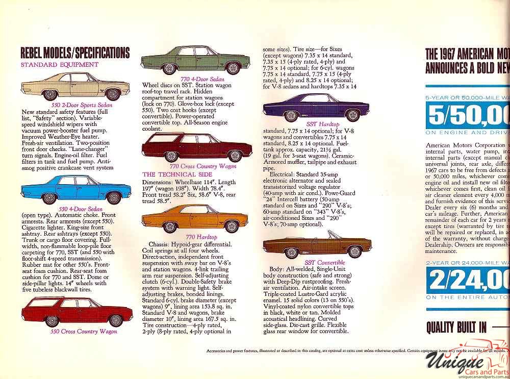 1967 AMC Rambler Rebel Brochure Page 13